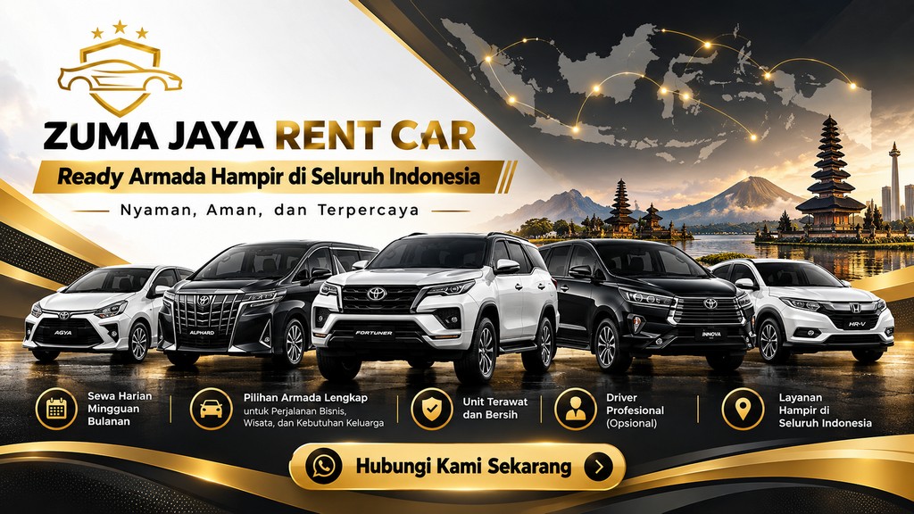 Armada dan layanan Zuma Jaya Rent Car di Indonesia